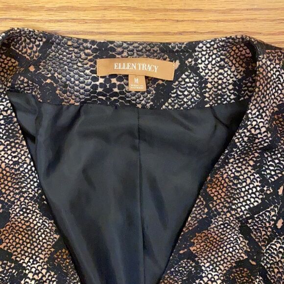 Ellen Tracy snakeskin jacket M - Picture 5 of 8